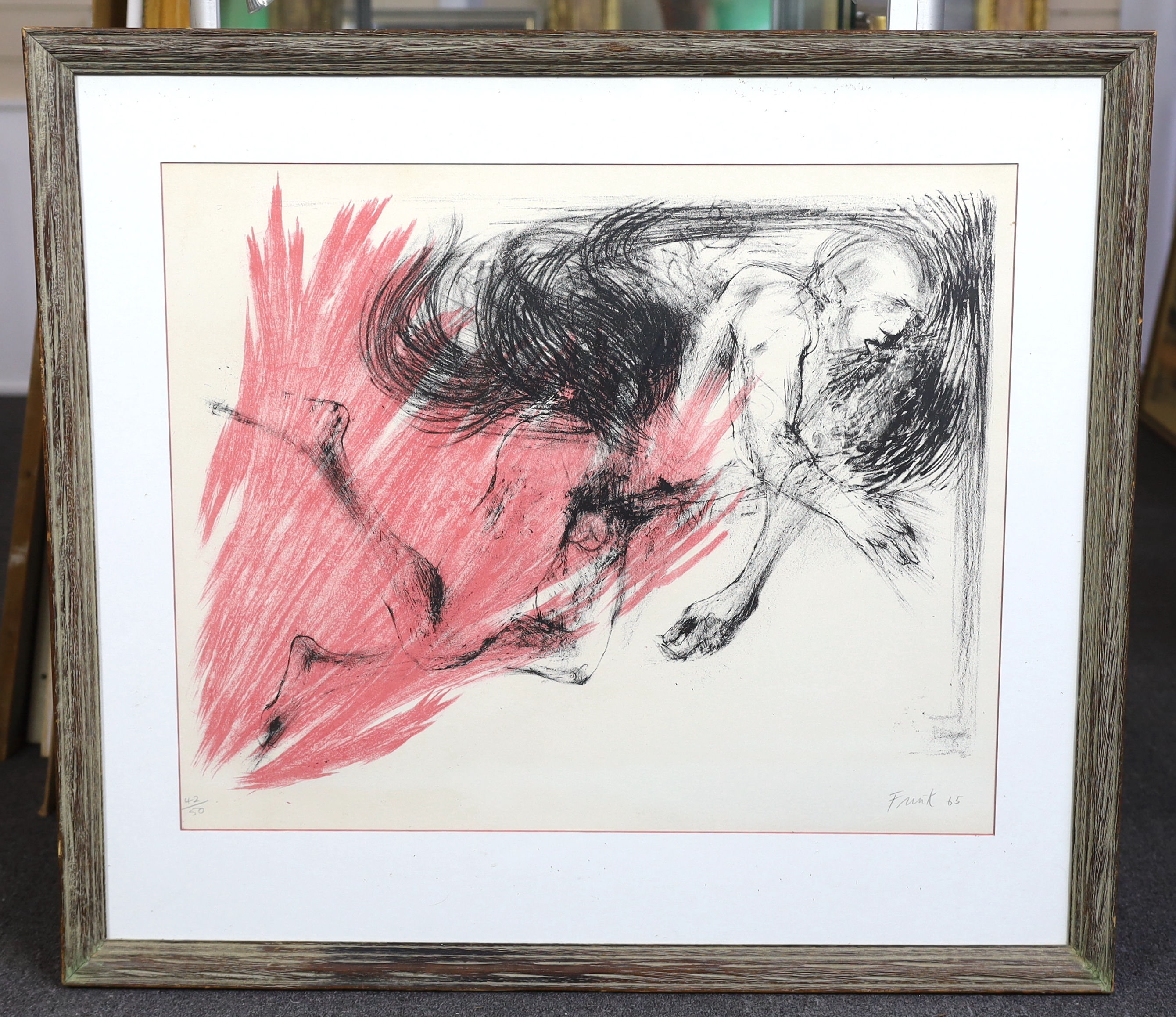 Dame Elisabeth Frink R.A (English, 1930-1993), 'Birdman', lithograph, 55 x 68cm